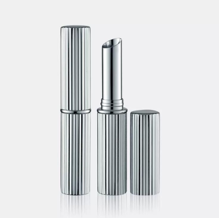 Custom Lipstick Tubes 85mm Height Slim Shape With Aluminum Package