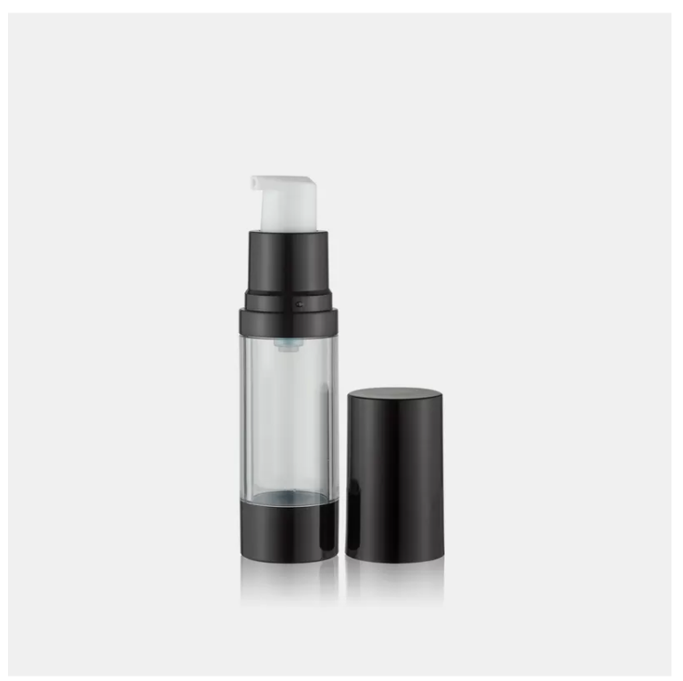 Round Airless Lotion Pump Bottles For Personal Care , Mini Foundation Bottle