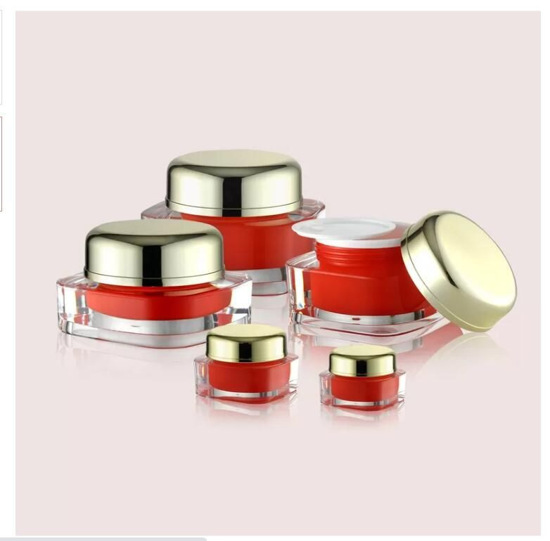 Clear Plastic Cosmetic Jars For Creams And Lotions , Round Plastic Jars