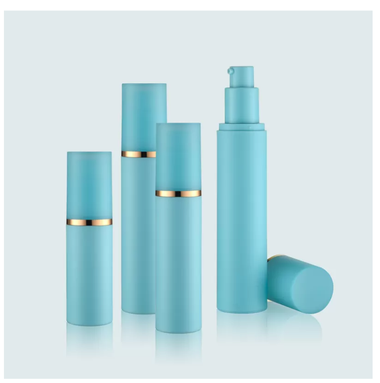 Empty Foundation Bottle With Pump Plastic Containers , Custom Cosmetic Bottles