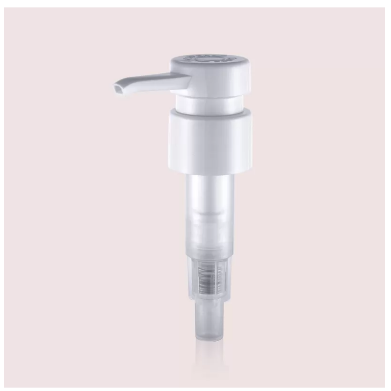 PP Material Plastic Soap Dispenser Pump Ribbed Smooth Aluminum 3.5cc And 5cc